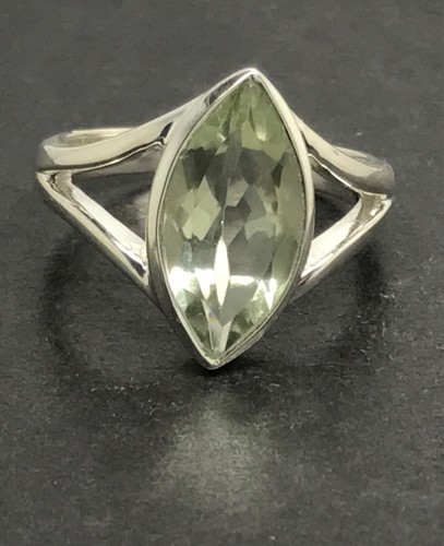 Green amethyst ring marquise - green, ring,