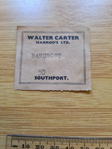 Harrods ltd walter carter - ltd,