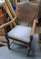 Vintage Solid Oak Carver Chair