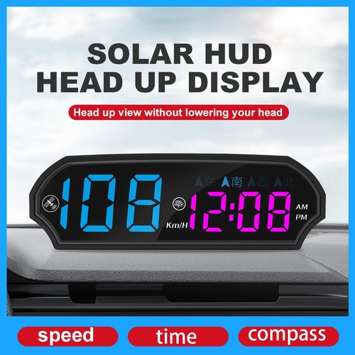 Car digital hud solar powered - hud,