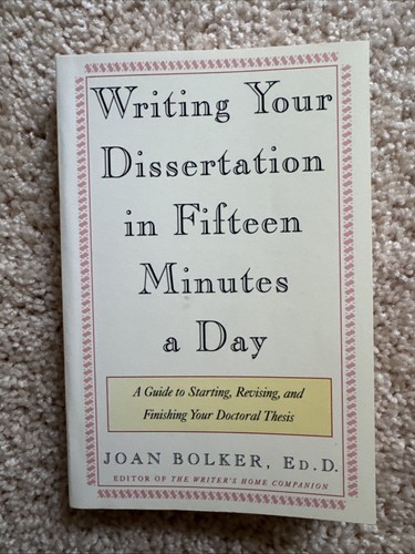Writing your dissertation - dissertation, in