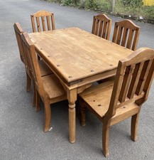 Solid Ducal Dining Table With 6 Chairs