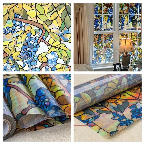 Rainbow frosted window - frosted,