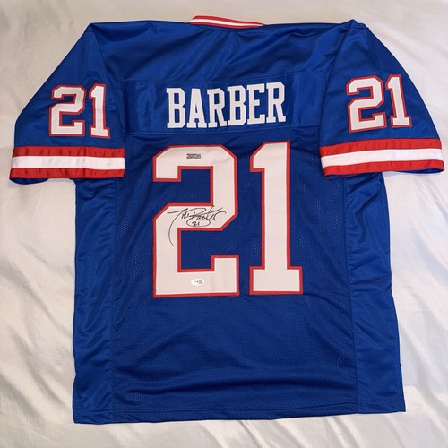 Tiki barber autographed jsa - barber,