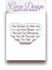 Clear Unmounted Christmas Festive Verse Sentiment Rubber Stamp XMVS66