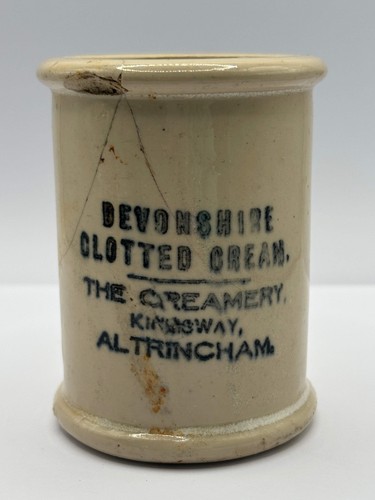 Old advertising clotted - , cream