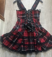 Hellbunny Tartan Mini Dress