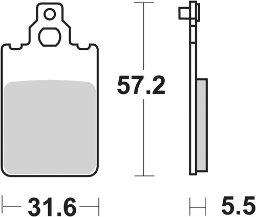 Sbs brake pads front - brake, for