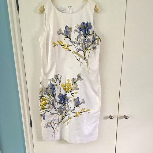 Hobbs white floral shift dress - floral,