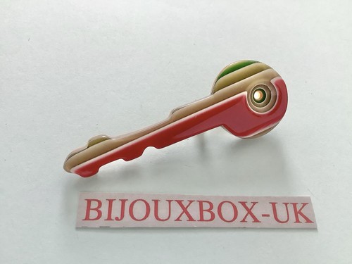 Lea stein vintage key brooch - stein,