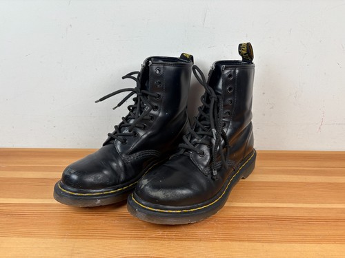 Martens black leather boots - dr,