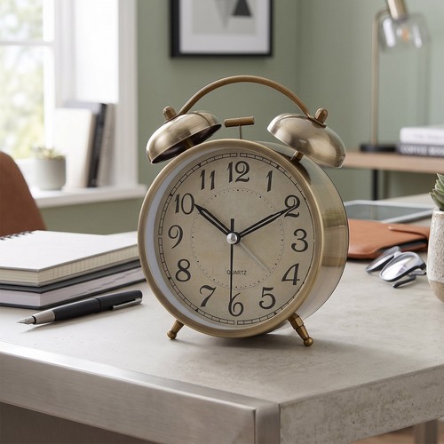 Vintage twin bell alarm - twin, clock