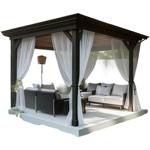 Mesh polyester outdoor curtain - outdoor,