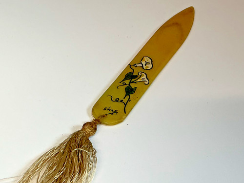 Antique signed chaf - chaf, bovine