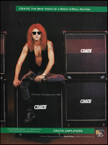 Warrant erik turner 1992 crate - warrant,