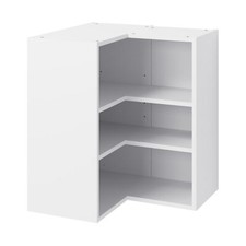 Plain White Corner Wall Unit