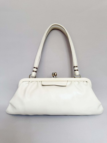 Vintage patent leather - , beige