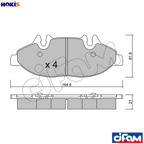 Brake pad set disc - brake,