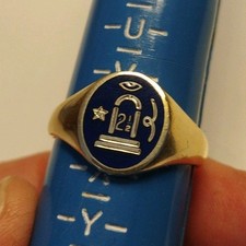 SOLID SILVER MASONIC ENAMEL