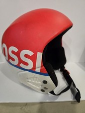 Rossignol Red White Racing  Ski Helmet, padded, used Hero Jr 55-56 cm 