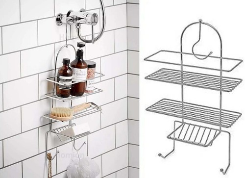 Tier chrome shower caddy - tier,