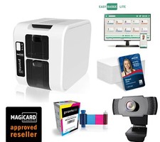 Plastic Card Printer Magicard Pronto 100 with Ribbon, Software, Cards & webcam.