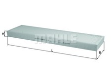 Filter, interior air for VW