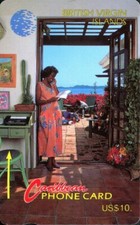 British Virgin Islands GPT Card Phonecard  Woman On Phone Spanish 13CBVB    #261
