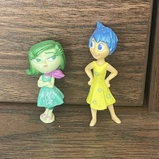 Inside Out Figurines – Joy & Disgust Mini Figures, Disney Pixar Collectibles, 2"
