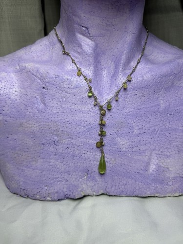 Elegant silver tone green - silver,