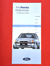 2000 FORD FIESTA Price List -