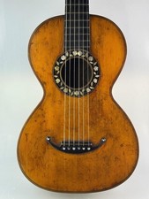 French 19th C Parlour Guitar By J.T.L Jerome Thibouville Lamy Circa 1880 Paris