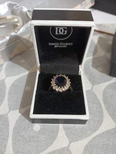 Sterling silver ring with - , a