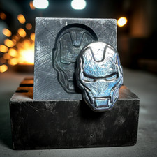 Ironman Round Graphite Mould, All types of Metal Casting, Ideal for Custom Coins