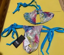 New Women's Tie-Up Turquoise