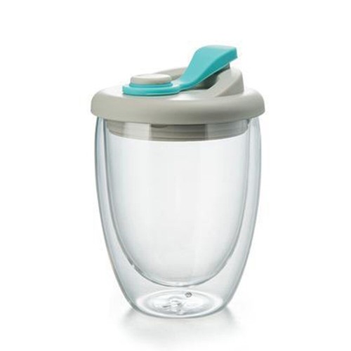Double wall glass cup - wall, with