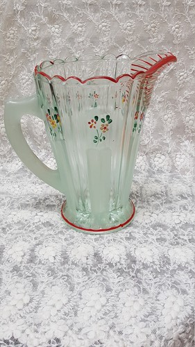 1930s hand painted pressed