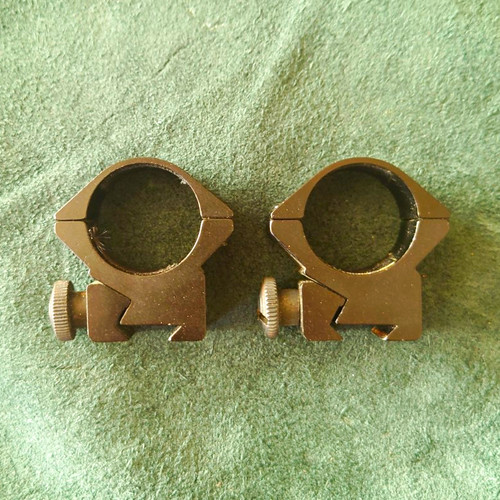 Black rifle scope rings - black,