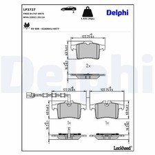 LP3727 BRAKE PAD SET, DISC BRAKE FITS JAGUAR XK II COUPE 5.0 XKR