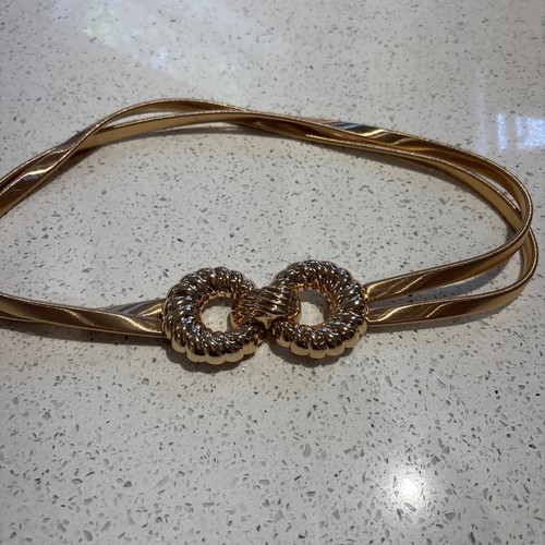 Zara ladies gold metal stretch