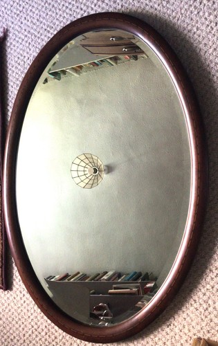 Oval edwardian mirror with - oval,
