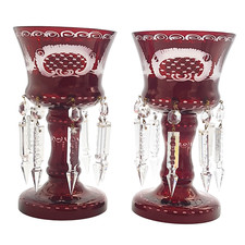 Antique Victorian Ruby Red Cut