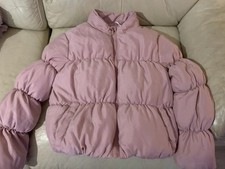 Matalan Girls Puffed Jacket, Pink, 11 Years, Good Preloved.
