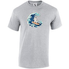 Funny Cat Surfing Eating Sushi