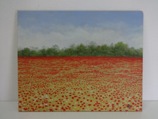 Original Painting Poppy Field