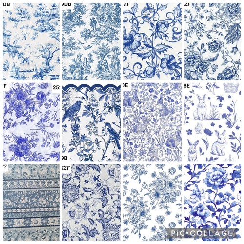 Rustic delft blue - rustic/, blue/mixed