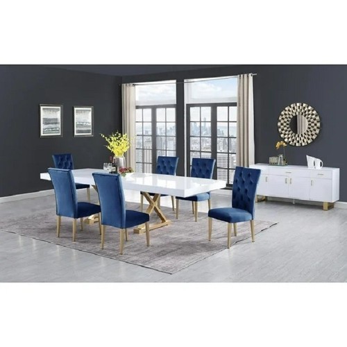 7pc modern dining set white - 7pc,