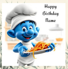 Personalised SMURFS Greeting