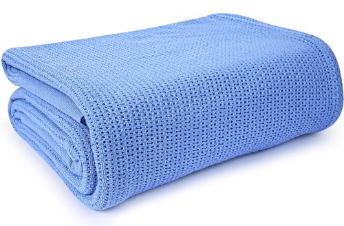 Blue hospital thermal blanket - hospital,