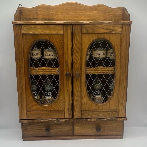 Vintage wall mount oak wood - vintage, wall-mount